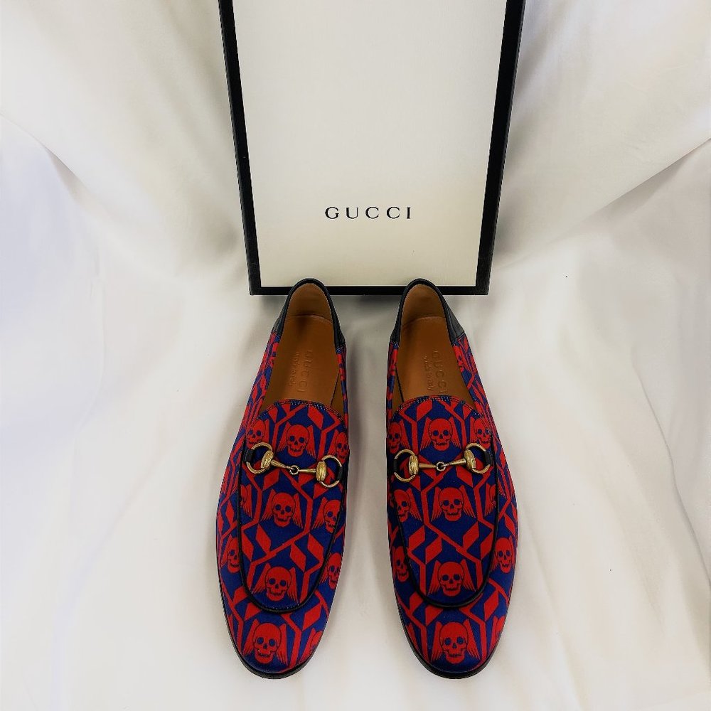 Gucci Geometric Skulls Loafers